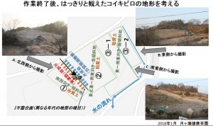 図３　コイキビロ　全体の地形がはっきと分かった状態